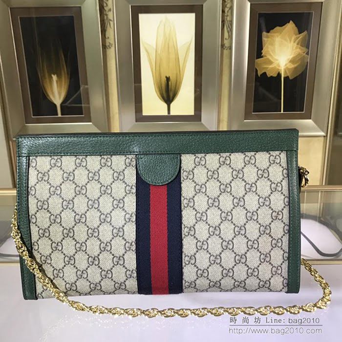 GUCCI古馳女包 新款 專櫃品質 503876 進口牛皮 鏈條肩帶 GUCCI斜跨包  ydgq3431